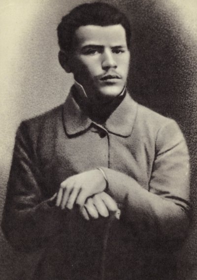 L N Tolstoi, Moskou, 1851 door Russian Photographer
